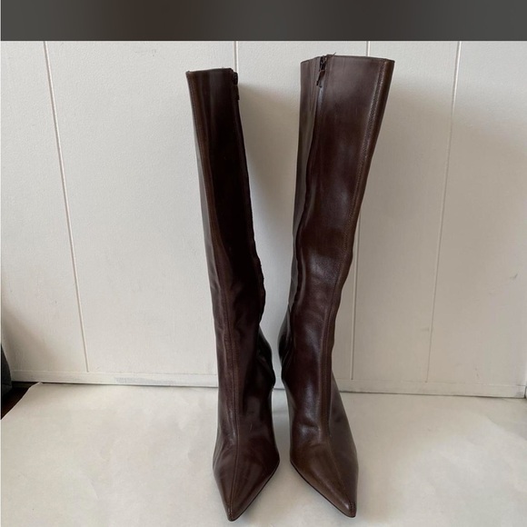 Steve Madden Dark Brown Heeled Boots - Picture 3 of 4